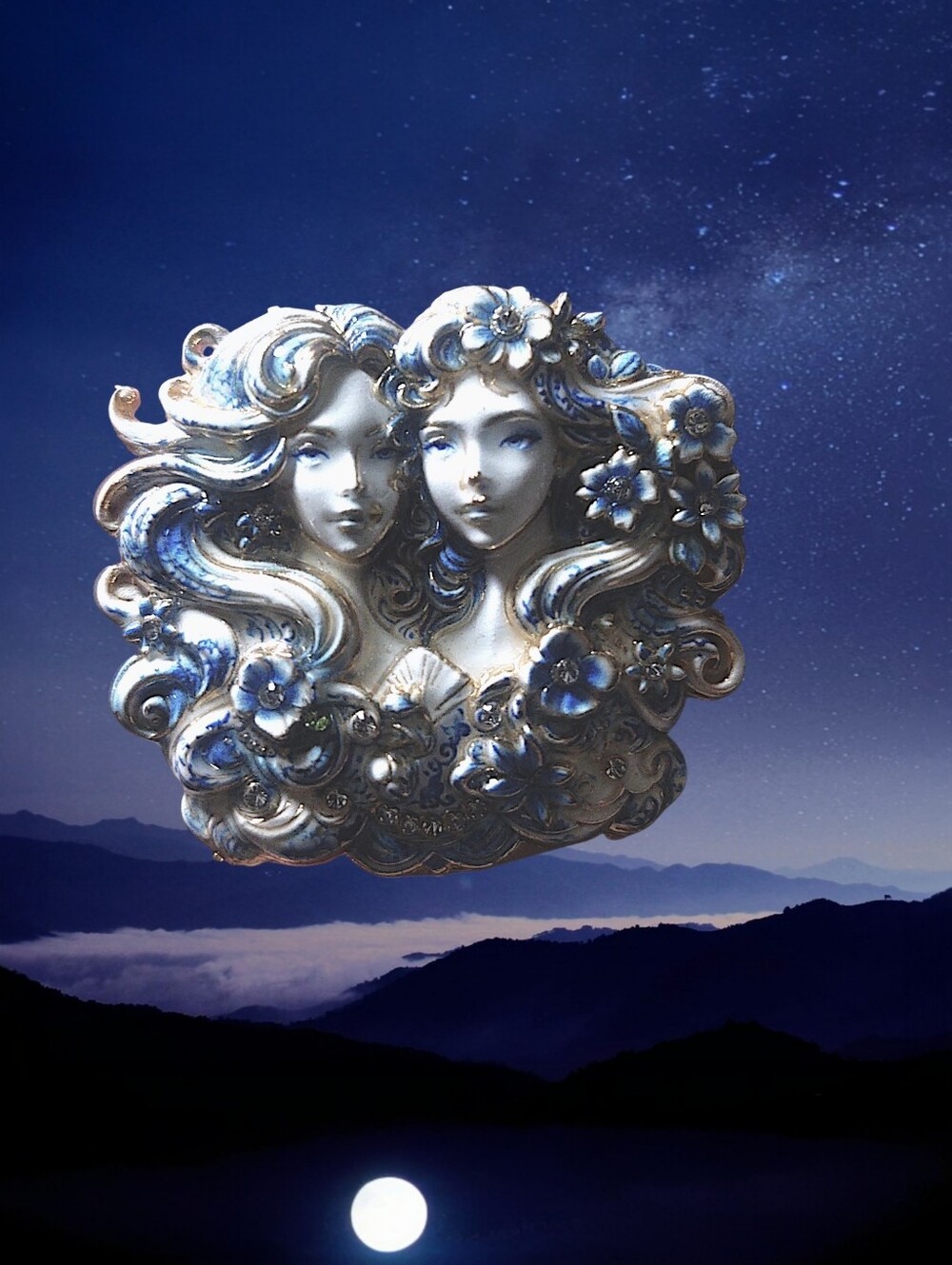 Gemini Maiden Brooch